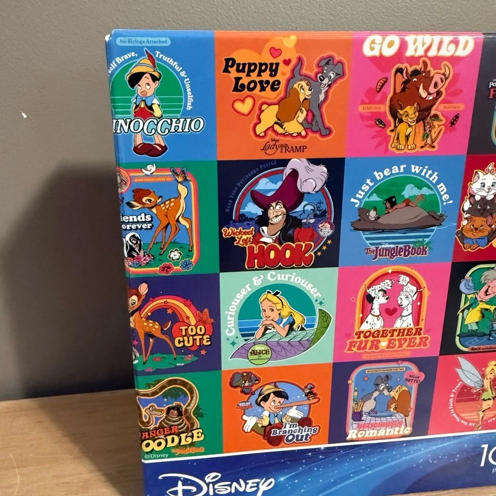 Red Barn Bambi Lady And Tramp Pinocchio Disney Classics  1000 Pcs Puzzle